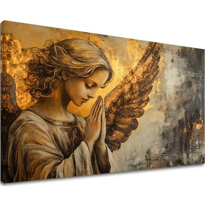 Obrazy anjelov Modlitba svetla | dokončené rukou umelca - 100x150 cm