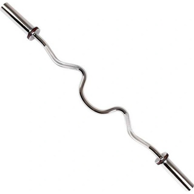 4GYMS 120 cm x 50 mm lomená olympijská EZ hriadeľ Viac lomená