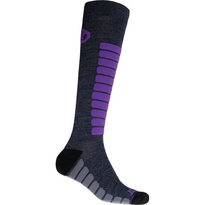 Sensor ponožky Zero Merino šedá/fialová