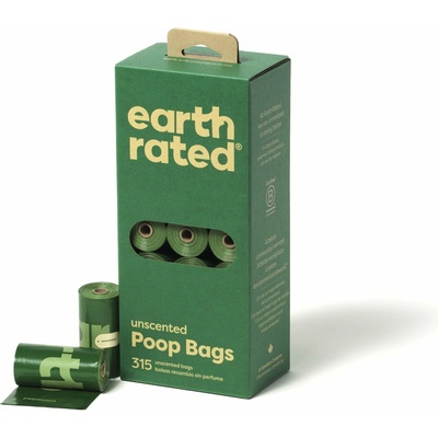 Earth Rated Vrecká na psie exkrementy bez vône 21 roliek