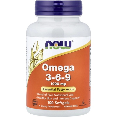 NOW Foods Omega 3-6-9 1000 mg 100 kapsúl