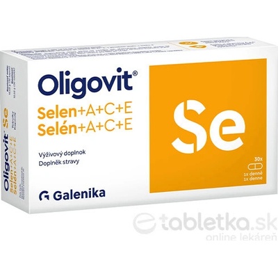 Galenika Oligovit Se Selén + Vitamín A C E 30 kapsúl