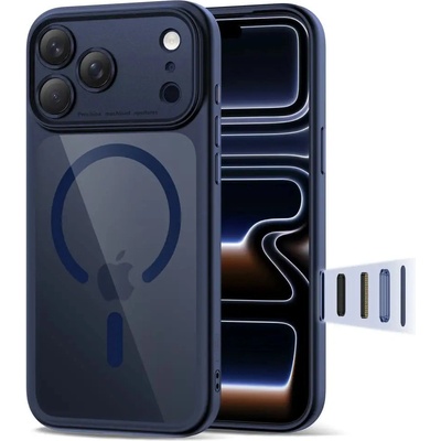 Tech-Protect Кейс Tech-Protect Magpeak Magsafe CC за iPhone 17 Pro - прозрачен, тъмносин