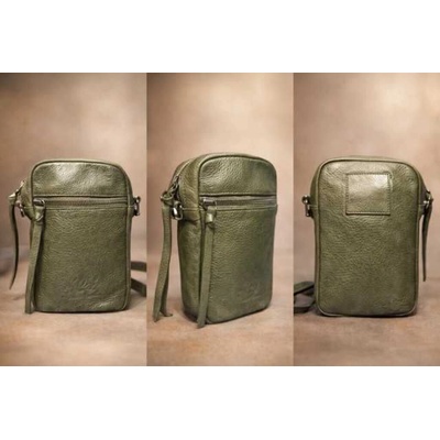 Max Original Leather Pánska kožená taška BS-8008 olive
