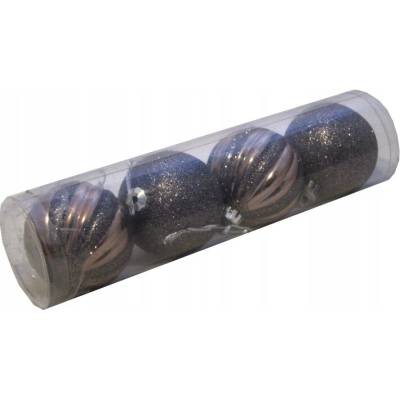 Top Gifts Nerozbitné Vianočné Ozdoby hnedé, 6 cm, tuba, 4 ks