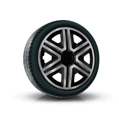 NRM капаци 15", action doublecolor графитен-ЧЕРНИ 4брой (vtv-pu-22221)