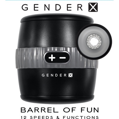 Evolved Barrel of Fun Masturbator Black