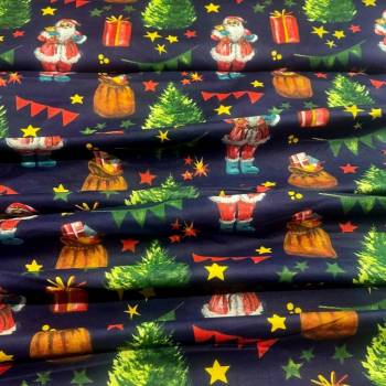 Vianočná bavlnená látka na meter, šírka 160 cm, na vianočné dekorácie