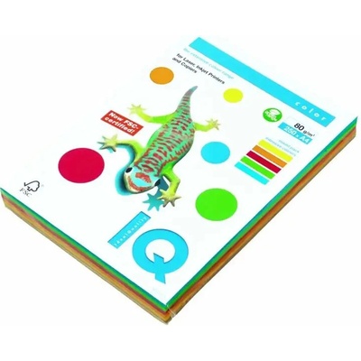 farebný papier IQ color 5x50 mix pastelové farby A4 80g Mondi