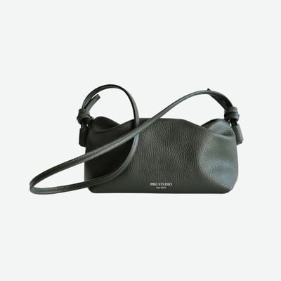 Kožená kabelka Clutch mini forest green