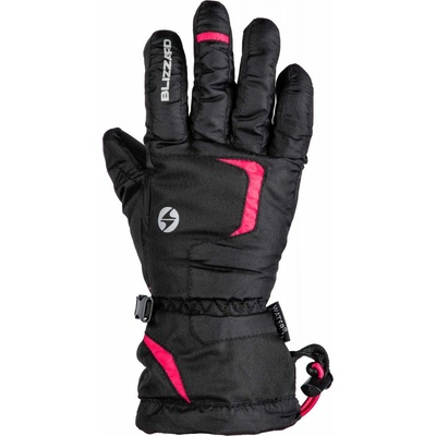 Blizzard rider junior ski gloves black pink