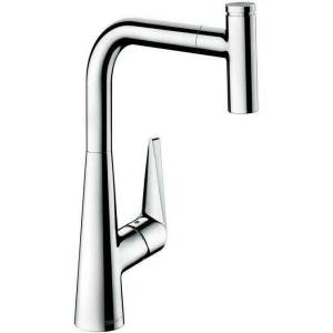 Hansgrohe Кухненски смесител Hansgrohe Talis Select M51 300 с издърпващ се душ, гланциран хром, 1 функция (72821000)