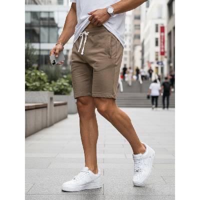 DStreet Pánske kraťasy SX0000 kaki
