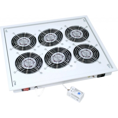 Ventilační jednotka spodní (horní) 230V/90W, 6 ventilátory, šedá