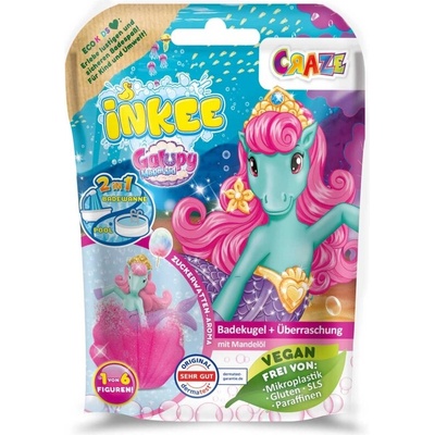 CRAZE Ефервесцентна бомбичка за баня, Craze, Galupy Mermaid изненада, 100 гр (C39854EN)