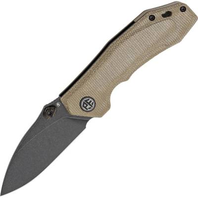 Petrified Fish PFP04 Havrog Černý Stonewash K110 khaki Micarta PFP04KAMDW