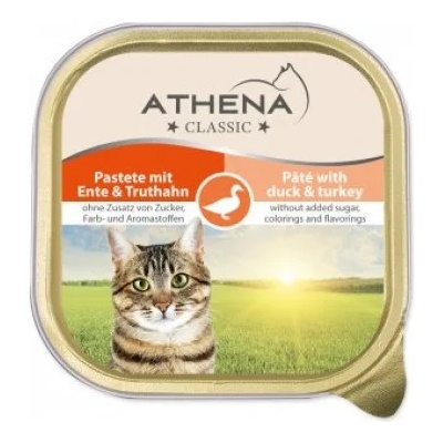 Athena - Пастет за израснали котки с патешко и пуешко 100 гр
