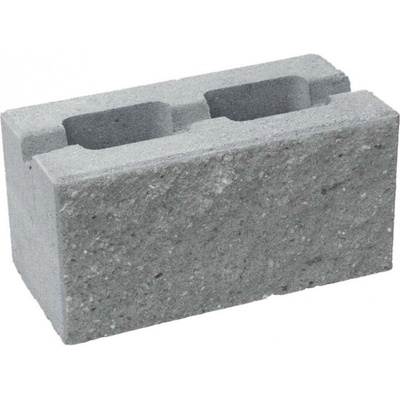 Tvárnice plotová CS BETON Blok 30 jednostranně štípaná s prořezem šedá 400 x 300 x 200 mm
