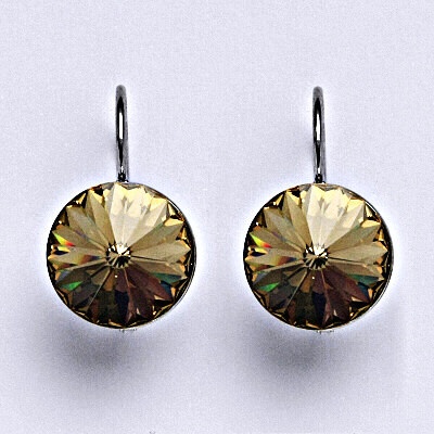 Čištín 162365217 se Swarovski krystaly Rivoli light colorado topaz NK 1468