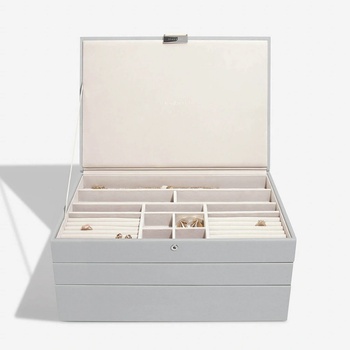 Stackers šperkovnice 3v1 Pebble Supersize Set šedá