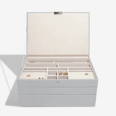 Stackers šperkovnice 3v1 Pebble Supersize Set šedá