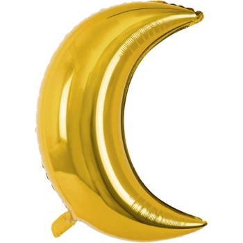 Party Deco Фолиев Балон "Луна", 60 см, в Златно