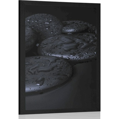 Plakát Zen kameny - 60x90 black