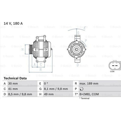 Alternátor BOSCH 0 986 048 840