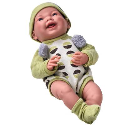 Yifeng Baby Doll Реалистично Бебе 41см. с Пухкаво Чувалче Зелена Шапка 2312O1043