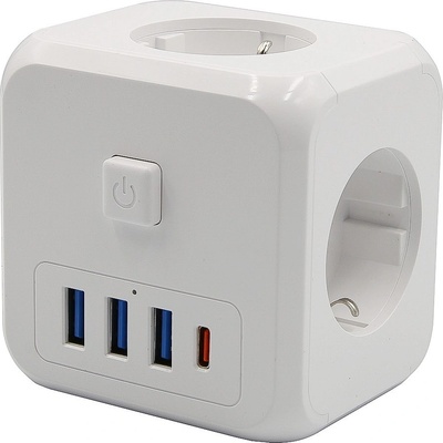UNI Smart 3x zásuvka 3x USB-A 1x USB-C