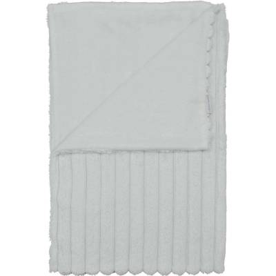 Catherine Lansfield Biela deka z mikroplyšu Cosy Ribbed 130x170
