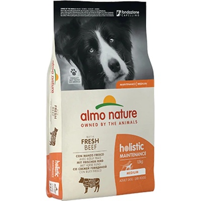 Almo Nature Holistic Maintenance M s čerstvým hovädzím 12 kg