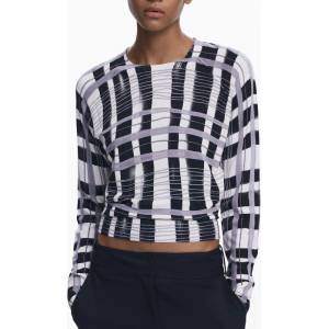 Desigual Дамски пуловер desigual, Размер s, Цвят Бяло (25wwjf41_bi2000)