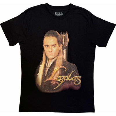 Tričko Legolas Gold Text čierna