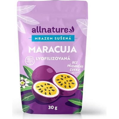 ALLNATURE Mrazem sušená maracuja kostky 30 g
