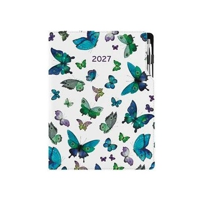 Design A4 denní 2027 Motýli modří
