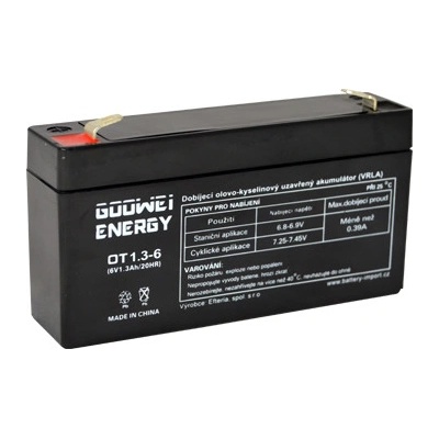 GOOWEI ENERGY OT1.3-6 1,3Ah 6V