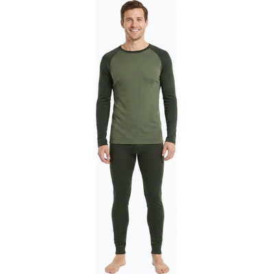 WOOLCANO Мъжки комплект термо бельо WOOLCANO Merino SET0978 khaki