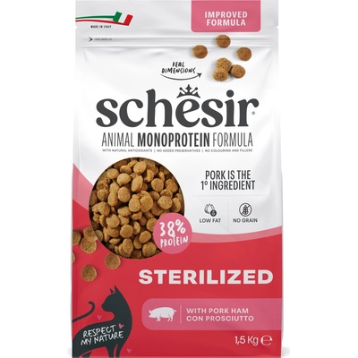 SCHESIR Adult Sterilized & Light with ham 10 kg