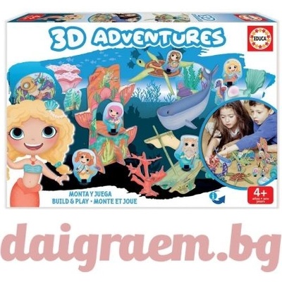 Educa 3d пъзел educa 18230 - Приключения с русалки (edu18230)