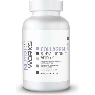 NutriWorks Collagen & Hyaluronic Acid + C 90 kapsúl