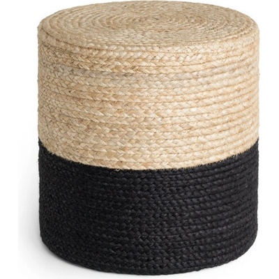 Taburetka Hanse Home Looma naturálna / zlatá / čierna