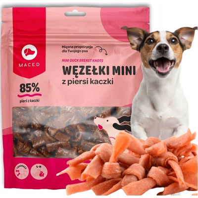 Maced Mini uzlíky z kačacích pŕs Mäkké maškrty pre psov 500 g
