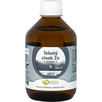 Natural Pharm Tekutý zinek Zn + Vitamin C 300 ml