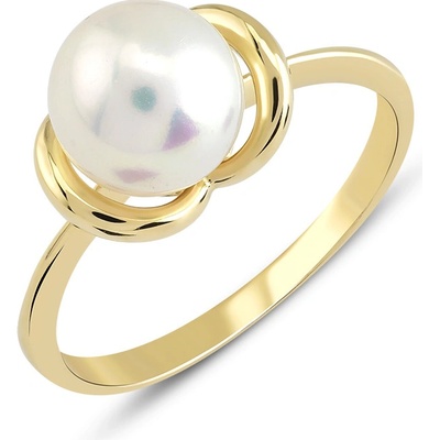 Lillian Vassago zlatý prsten s říční perlou LLV22 GR018