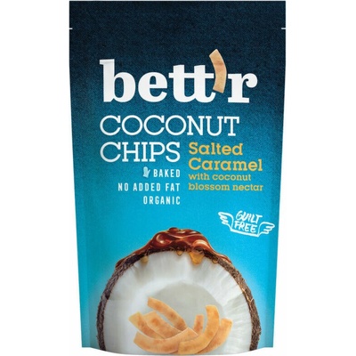 BETT´R Chipsy kokosové slaný karamel 70 g