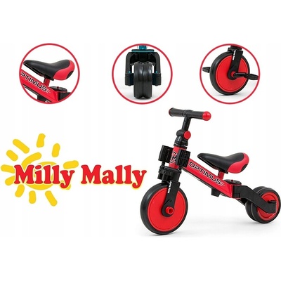 Milly Mally Optimus Biela Čierna Červená