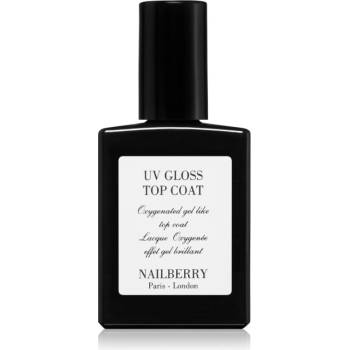 NAILBERRY UV Gloss Top Coat лак за нокти с гел ефект без използване на UV/LED лампа 14ml