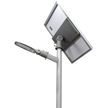 UltraLux Led улична лампа със соларен панел ∅60, 12w, 4000k, 140°х90°, (ssl12p76)