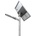 UltraLux Led улична лампа със соларен панел ∅60, 12w, 4000k, 140°х90°, (ssl12p76)